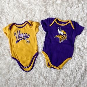Minnesota Vikings Bodysuits Bundle 24 months or 2T